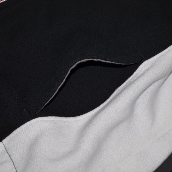 The North Face Hooded Sweatshirt Womens Small Black White Embroidered Spellout - Picture 4 of 8